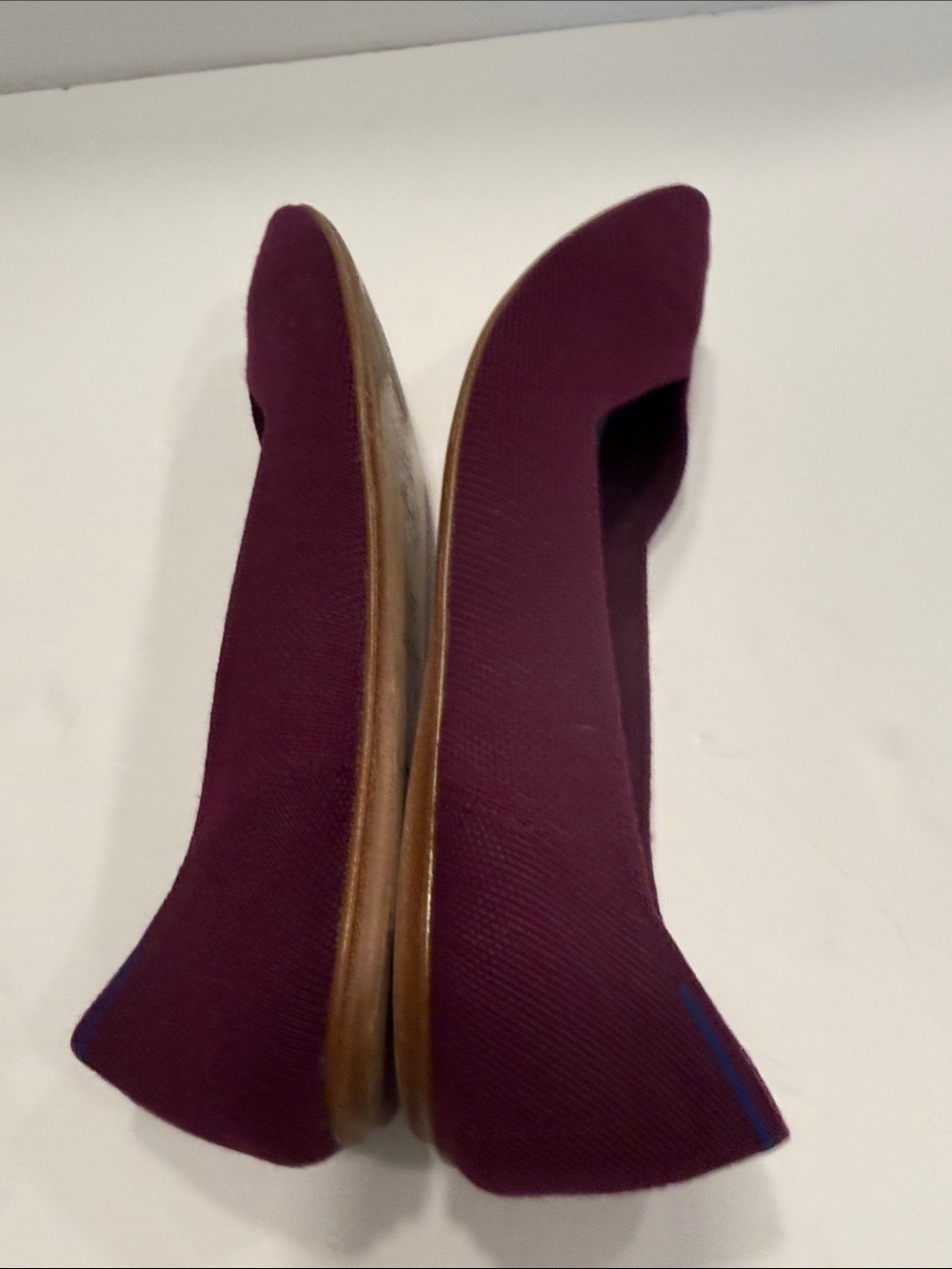 Rothy's Pointed Knit Flat burgundy size 9 - Picture 6 of 8